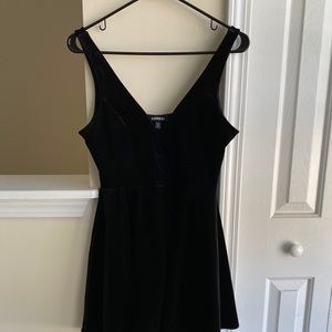 Black Velvet Express A-Line Dress